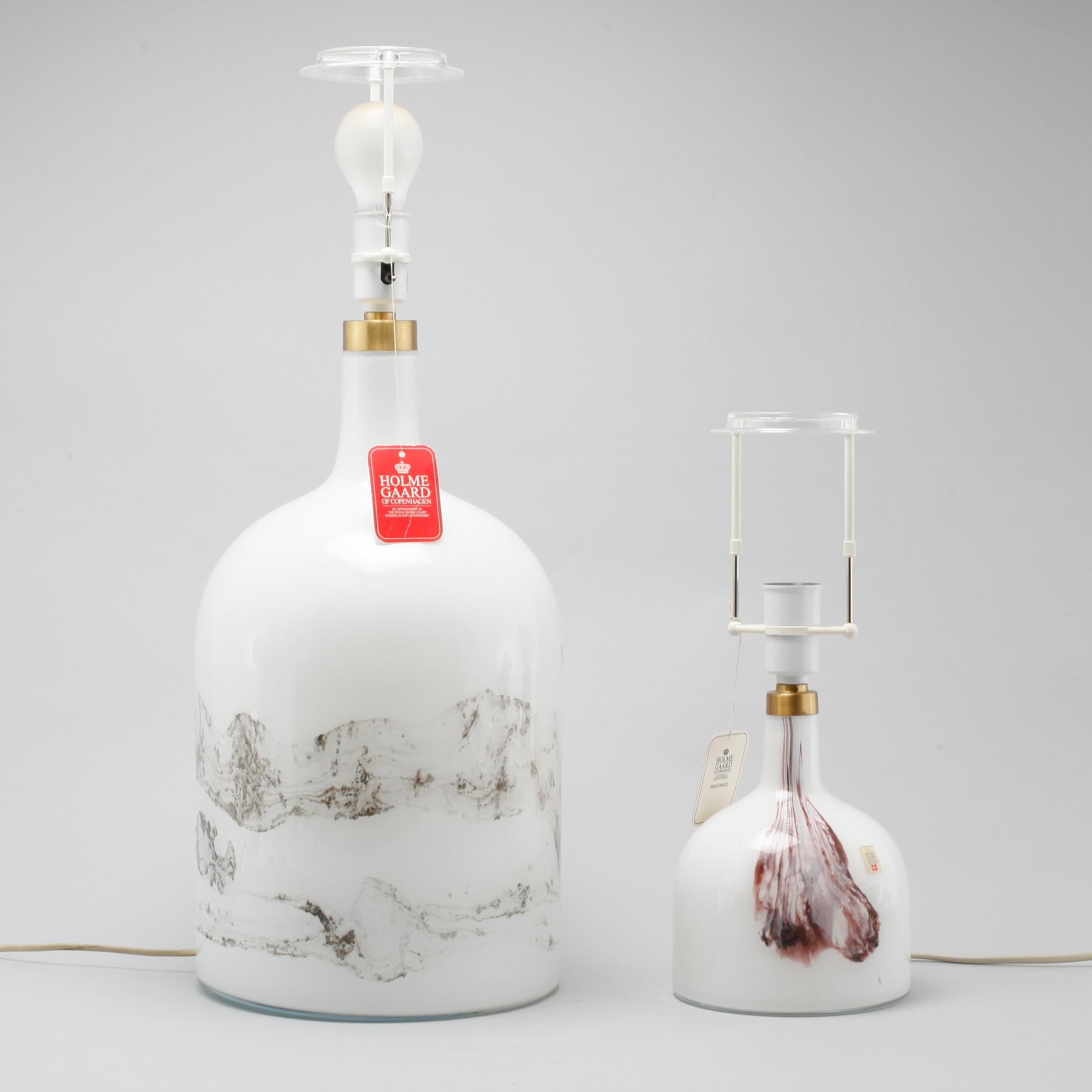 Two table lamps by Michael Bang, model "Symmetrisk", from the second half of the 20th century.