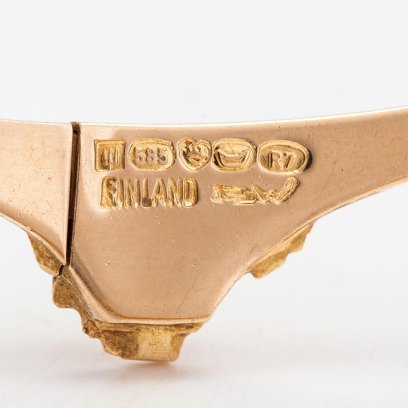 Björn Weckström, A 14K gold necklace 'Golden bridge' for Lapponia 1970.