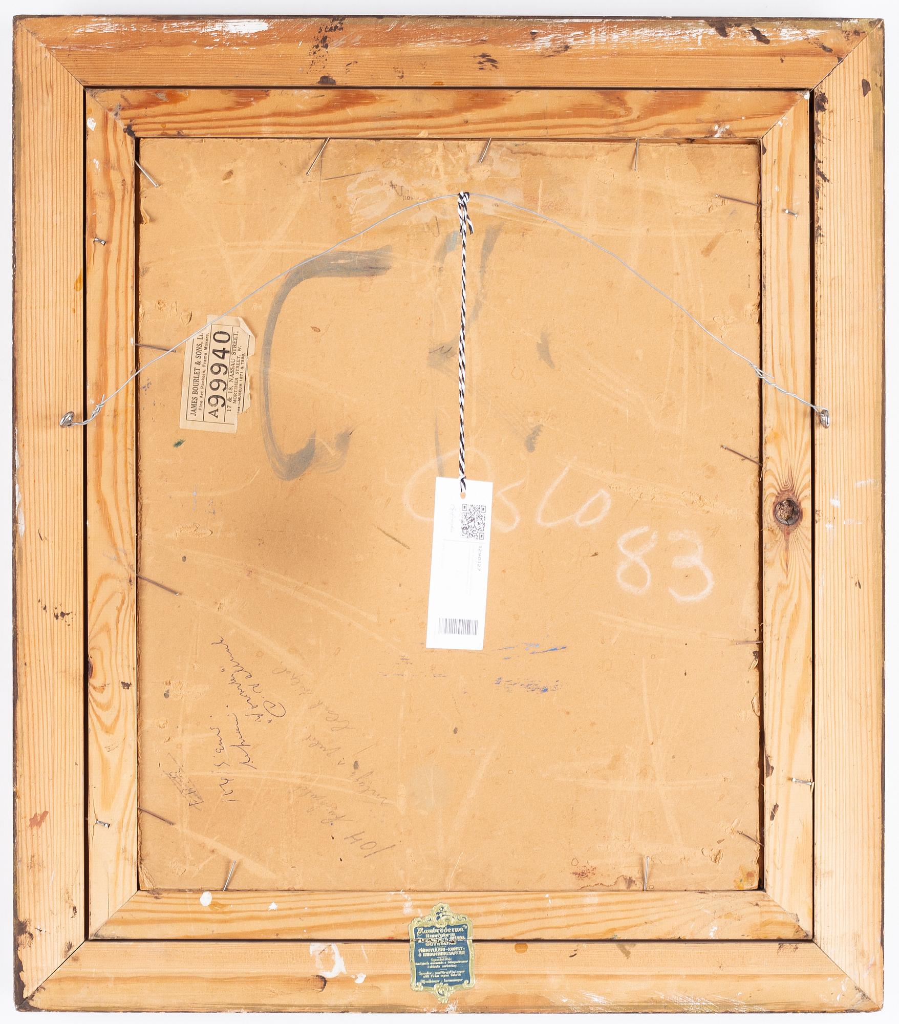 Carl Kylberg, oil on canvas/paper-panel, signed.