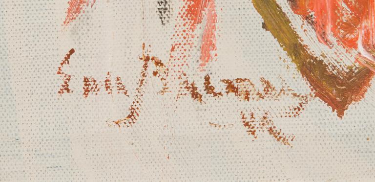 EVA BREMER-MYNTTI, oil on canvas laid on panel, signed and unclearly dated.