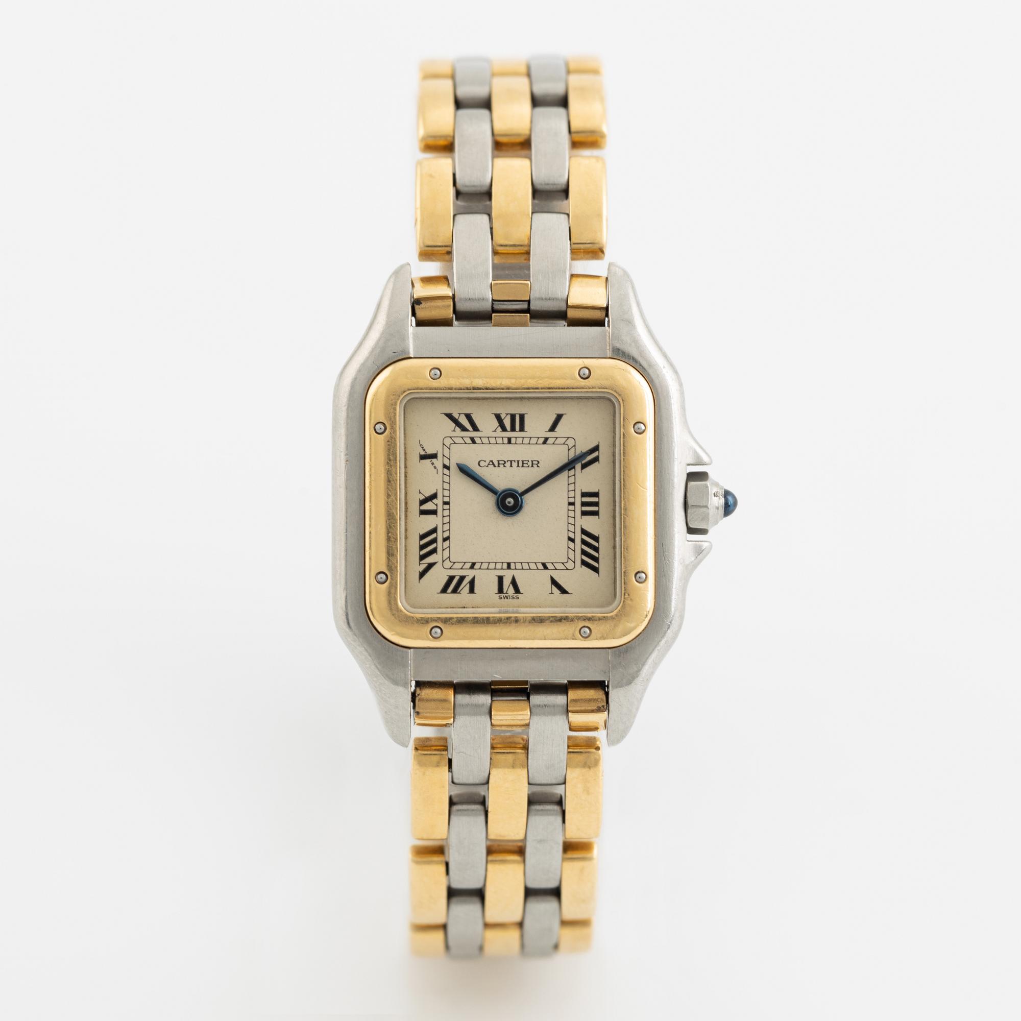 Cartier, Panthère, armbandsur, 21,5 x 21,5 (30) mm.