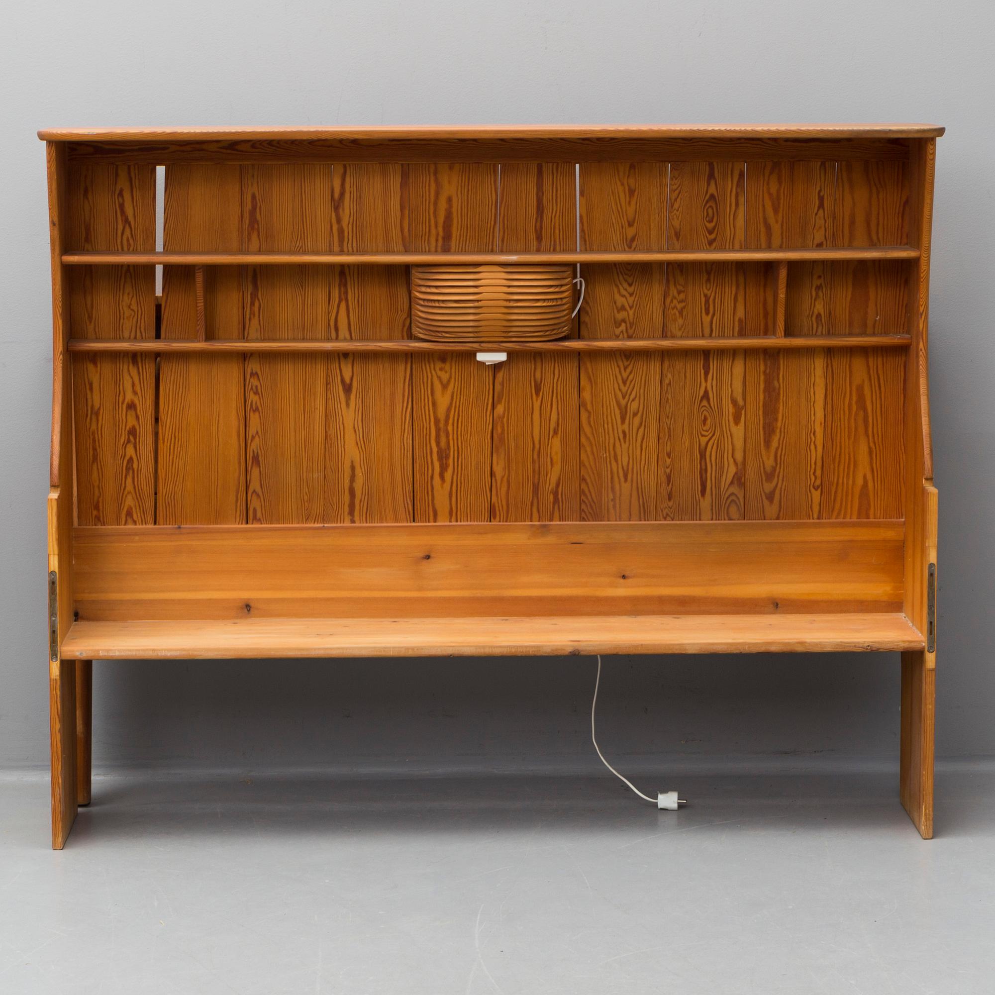 CARL MALMSTEN, a pinewood double bed.
