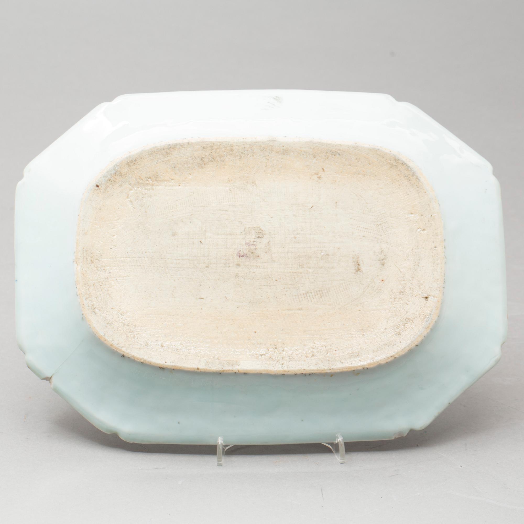 STEKFAT, kompaniporslin, Kina, Qianlong (1736-95).
