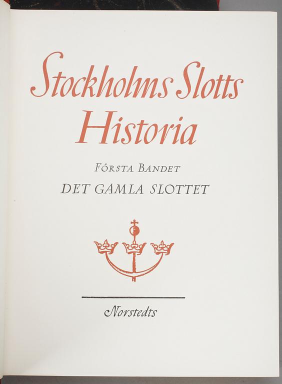 MARTIN OLSSON(Red), 3 vol, Stockholms slotts historia, 1-3, Stockholm 1940-41.