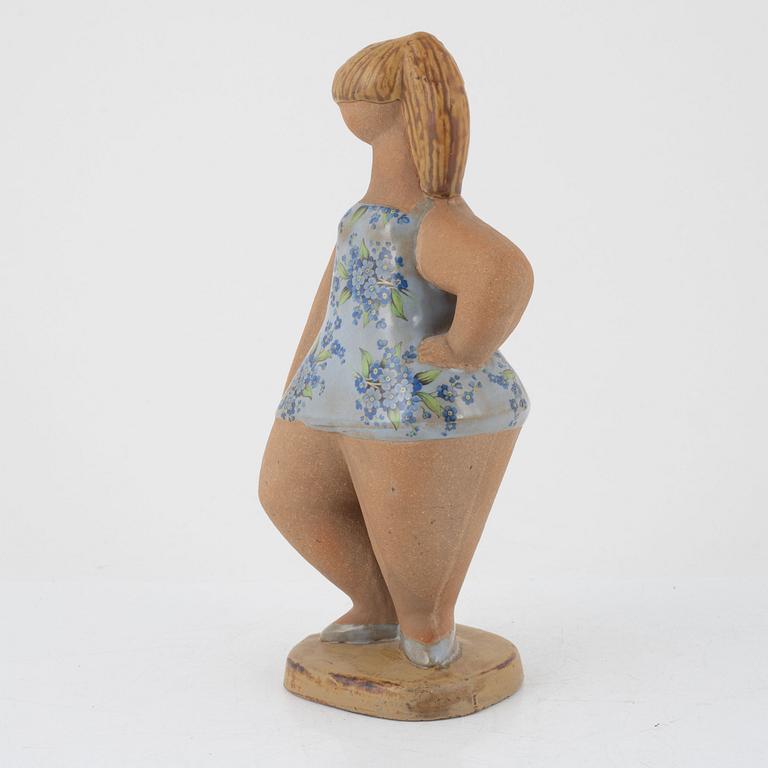 Lisa Larson, figurine, stoneware, "Dora", from the series "ABC Girls", Gustavsberg.