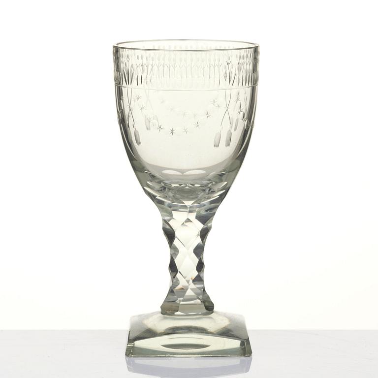 Glas, 22 stycken. Sverige, 1800-tal.