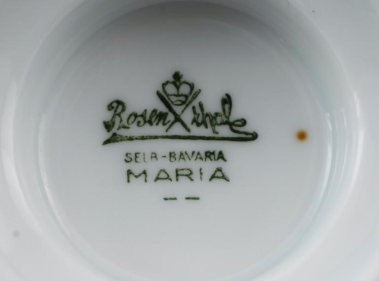 SERVISPORSLIN, 14  delar, "Maria", Rosenthal, 1900-talets andra hälft.