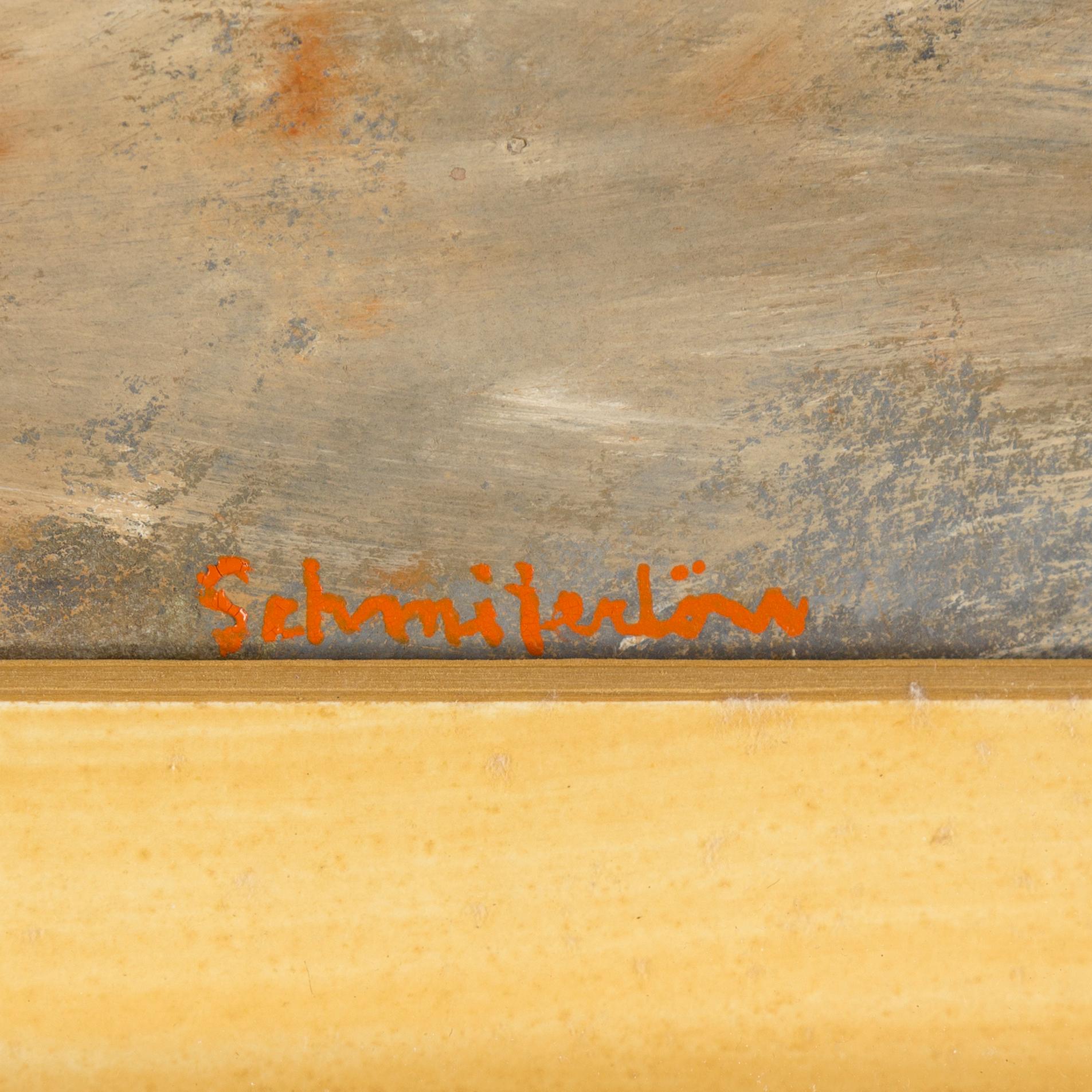 BERTRAM SCHMITERLÖW, watercolour and gouache, signed.