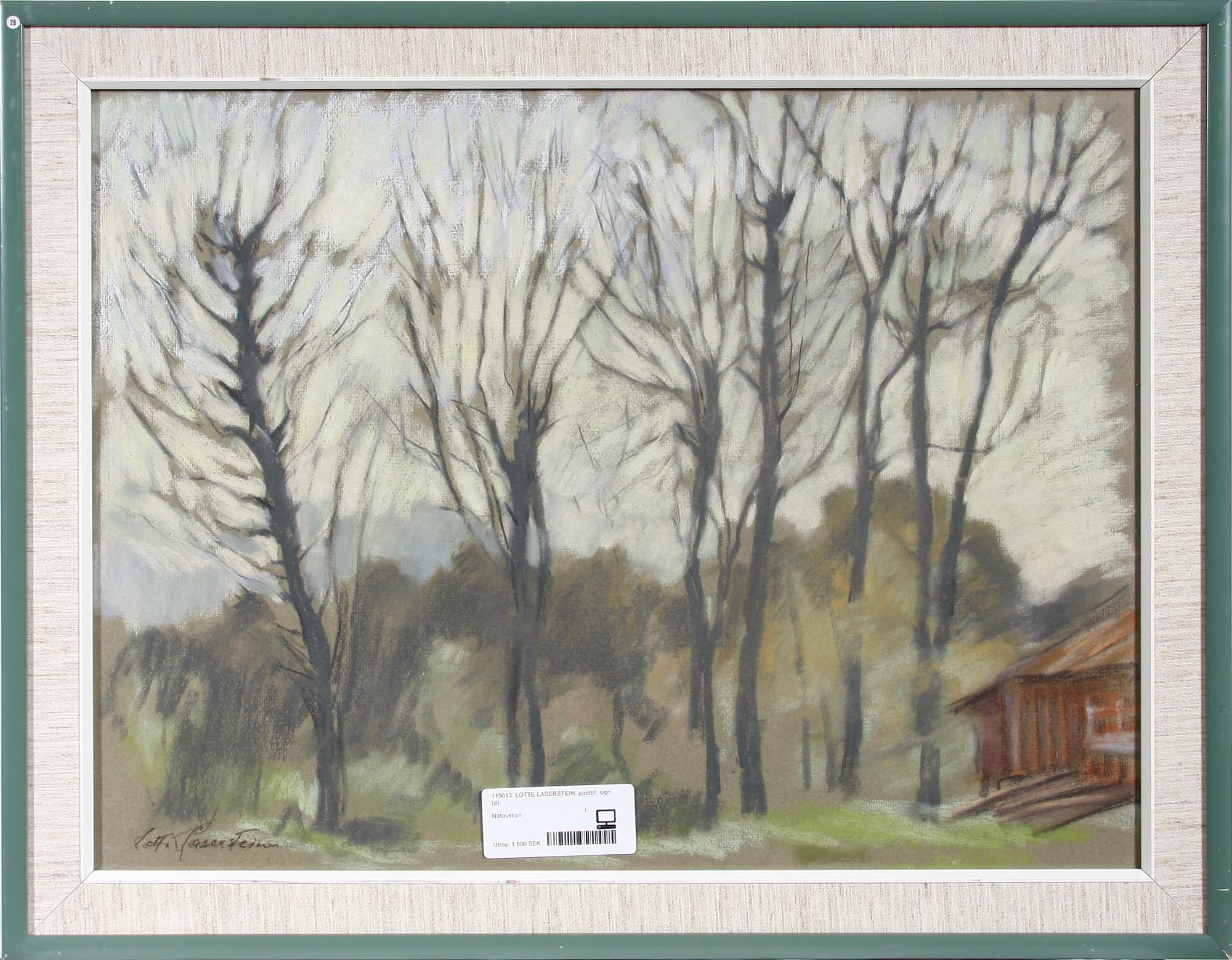 LOTTE LASERSTEIN, pastell, sign.