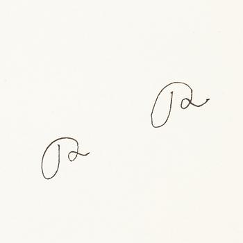 Roger Risberg, indian ink drawing, signed. Executed in 2008.