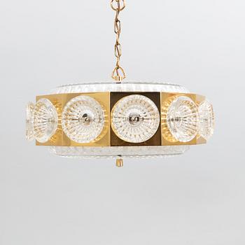 Carl Fagerlund, ceiling lamp Orrefors 1970s.