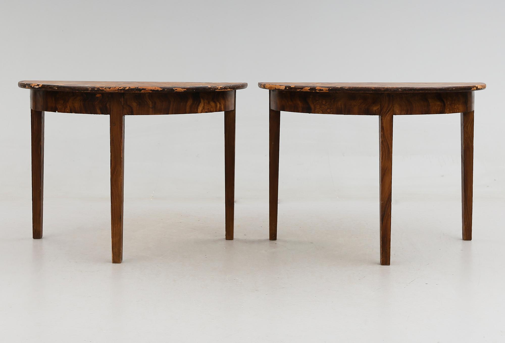 VÄGGBORD, 1 par, 1800-talets andra hälft.