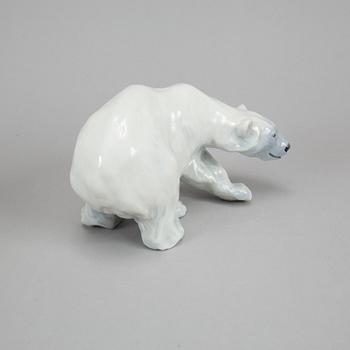 Royal Copenhagen, a 089 porcelain polar bear, Denmark.