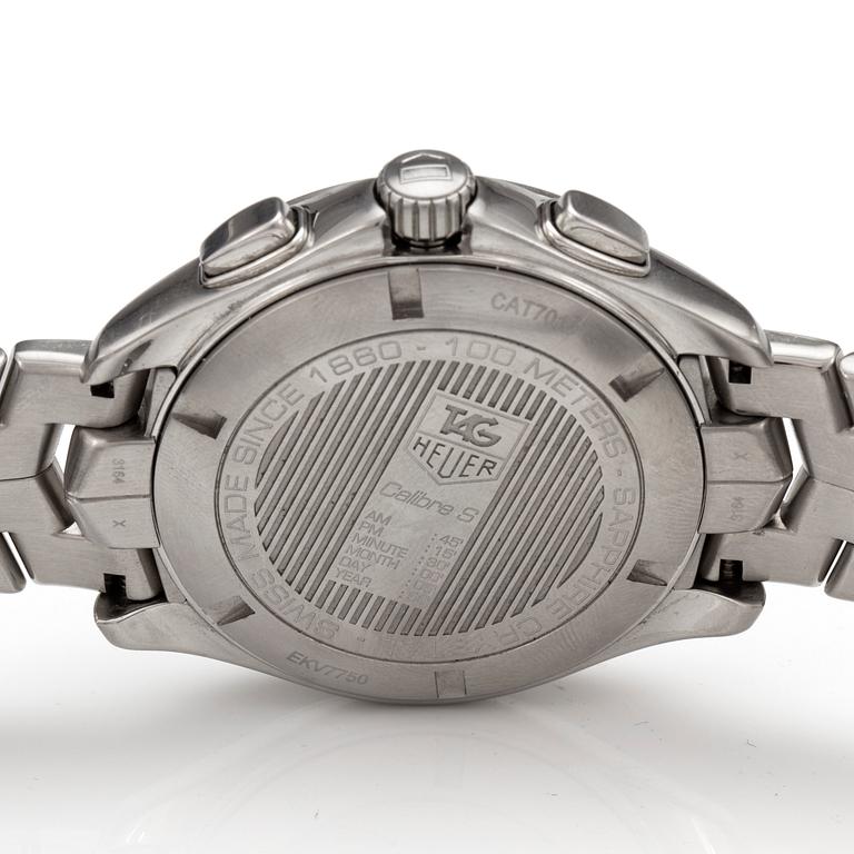 TAG HEUER, Link, Calibre S, chronograph, wristwatch, 42 mm,