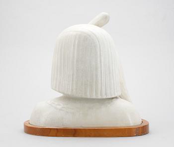 SKULPTUR, stengods, "Falkeneraren", Gunnar Nylund, Rörstrand, sign  o numr 113/200. 1940/50-tal.