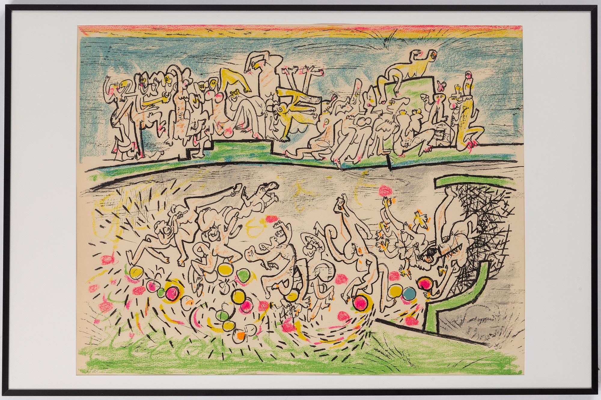 ROBERTO MATTA, lithograph, signed and numbered 6/125.