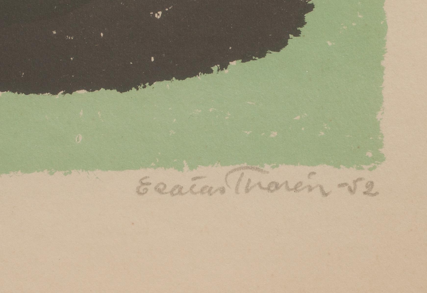 ESAIAS THORÉN, färglitografi, signerad och daterad -52, numrerad 173/300.