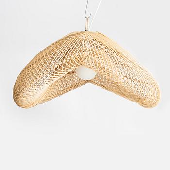 A pair of ceiling lamps, contemporary.