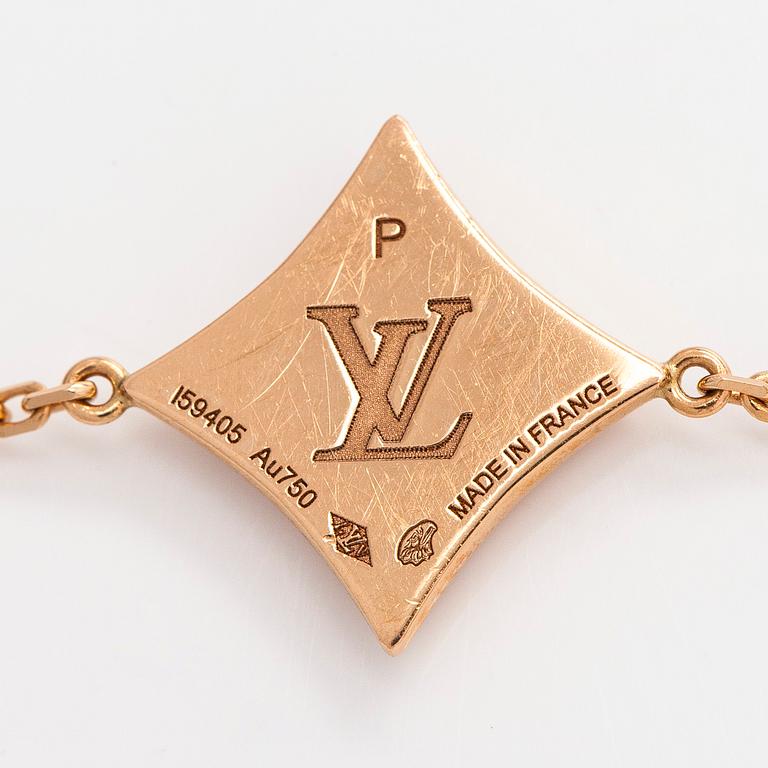 Louis Vuitton, rannekoru, "Color Blossom BB Star", 18K ruusukultaa, vaaleanpunaista helmiäistä ja briljanttihiottu timantti.