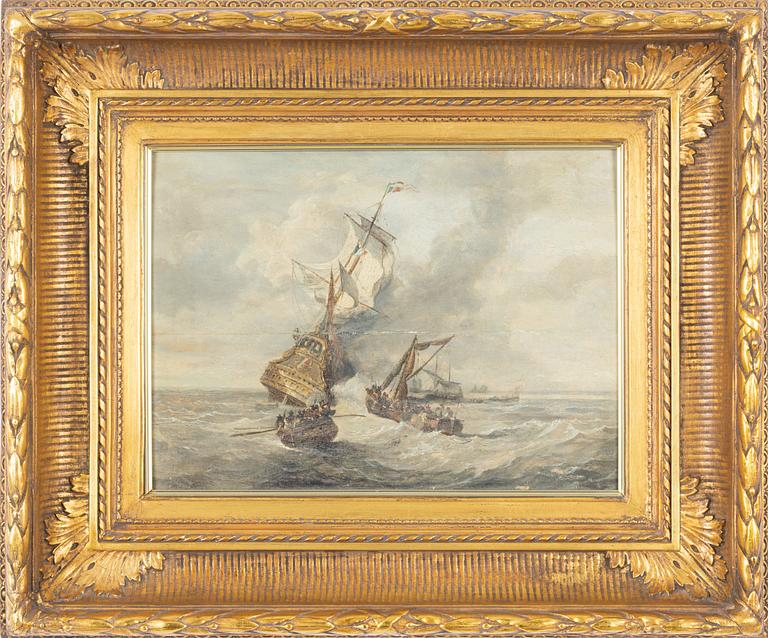 Okänd konstnär, 1800-tal, olja på pannå.