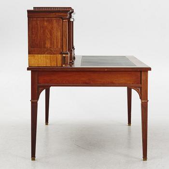 Desk with top section, Gustavian and style, circa 1790 and 1900.