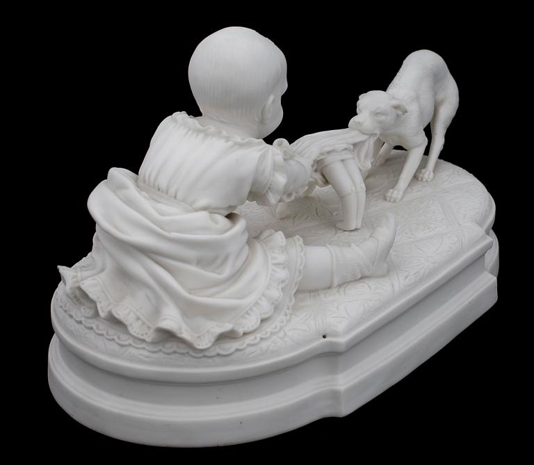 FIGURIN, parian, trol England, omkring 1900.