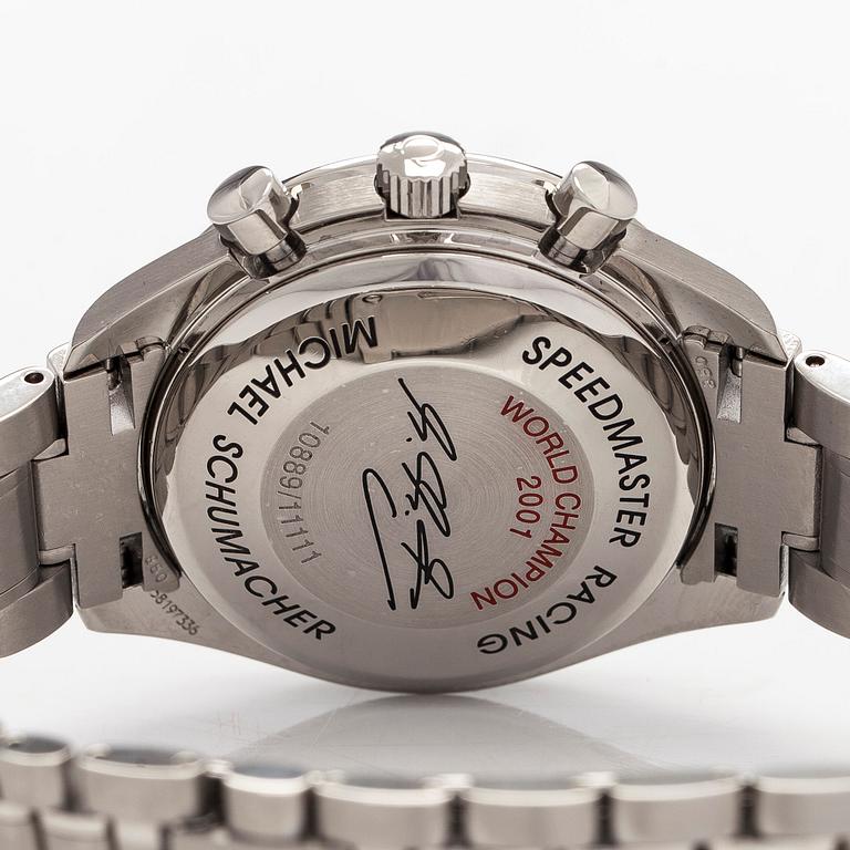 Omega, Speedmaster, Racing, "Michael Schumacher World Champion 2001", Limited Edition, rannekello, 39 mm.