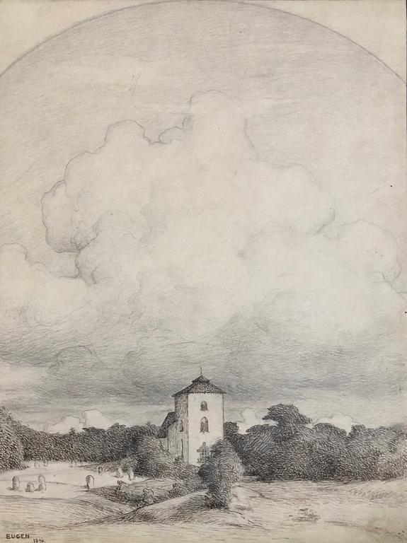 Prins Eugen, Large cloud over Tyresö church.