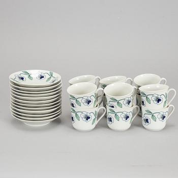 SYLVIA LEUCHOVIUS, servis, 60 delar, porslin, "Sylvia", jubileumsservis, Rörstrand.