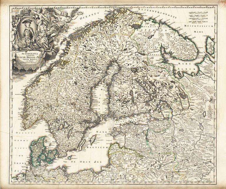 Johann Baptist Homann, "Scandinavia".