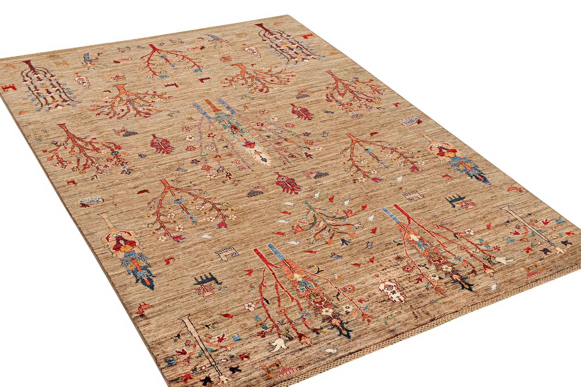 A Khorjin carpet, c. 244 x 176 cm.