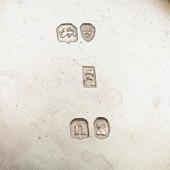 Kaffe- och teservis, 4 delar, silver, London, England 1828-29, Joseph Craddock resp Josiah Barnett.