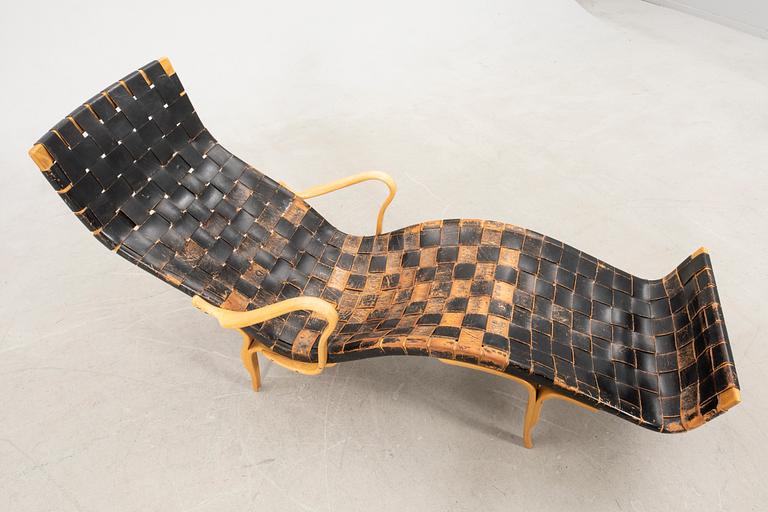 Bruno Mathsson, lounge chair, "Pernilla 3", Karl Mathsson Company, dated 1961.