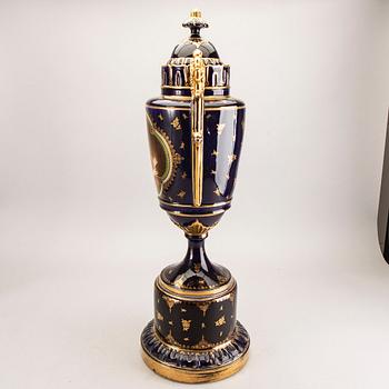 A possibly Vienna porcelain urn first half/mid 1900s.