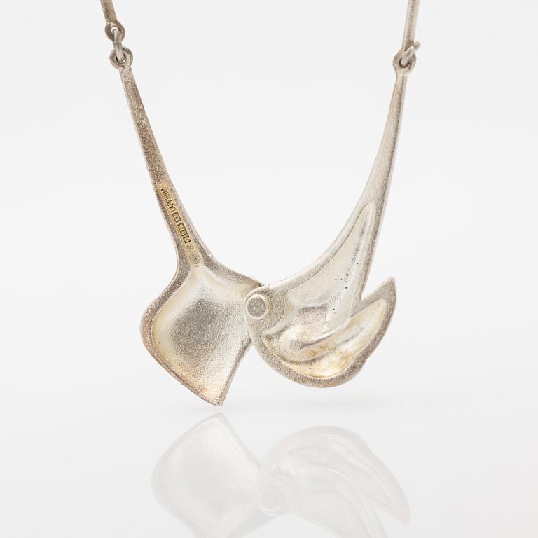Björn Weckström, collier, sterling silver, för Lapponia, Finland.