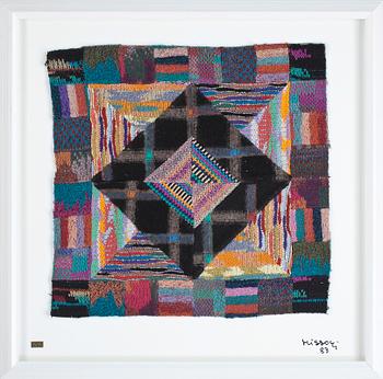 MISSONI OTTAVIO, Multipel, textil på plexiglas, signerad och numrerad 24/25, daterad -83.