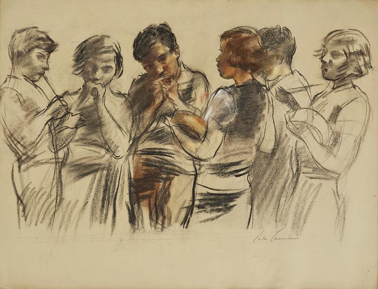 Lotte Laserstein, Children playing music.
