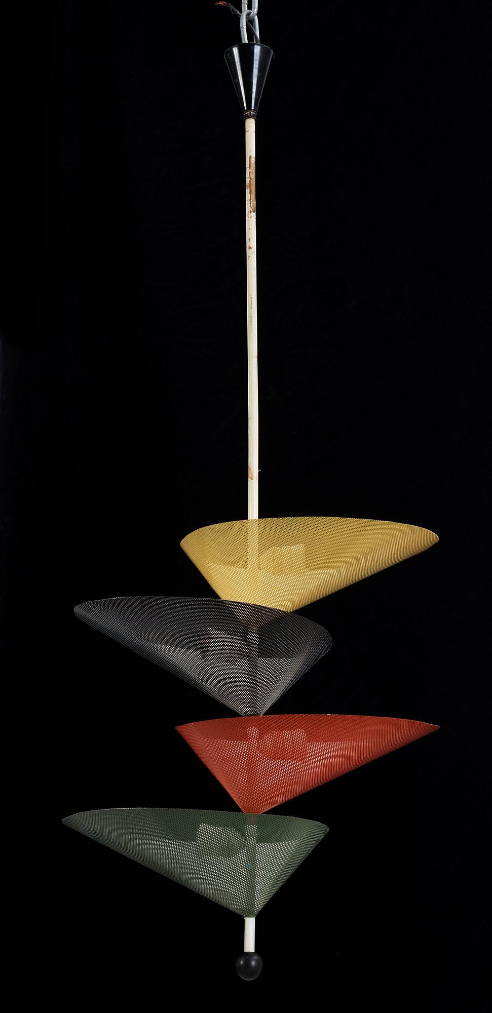 MATHIEU MATEGOT, Atelier Mategot, tillskriven, takarmatur, Frankrike 1950-tal.