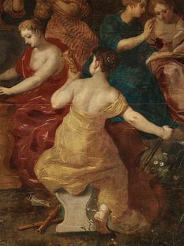 Hendrick van Balen och Jan Brueghel den äldre, tillskriven. Minerva besöker de nio muserna.