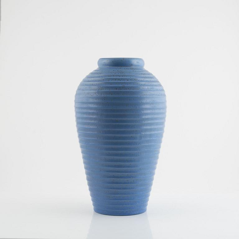 Floor vase, earthenware, Nittsjö, mid-20th century.