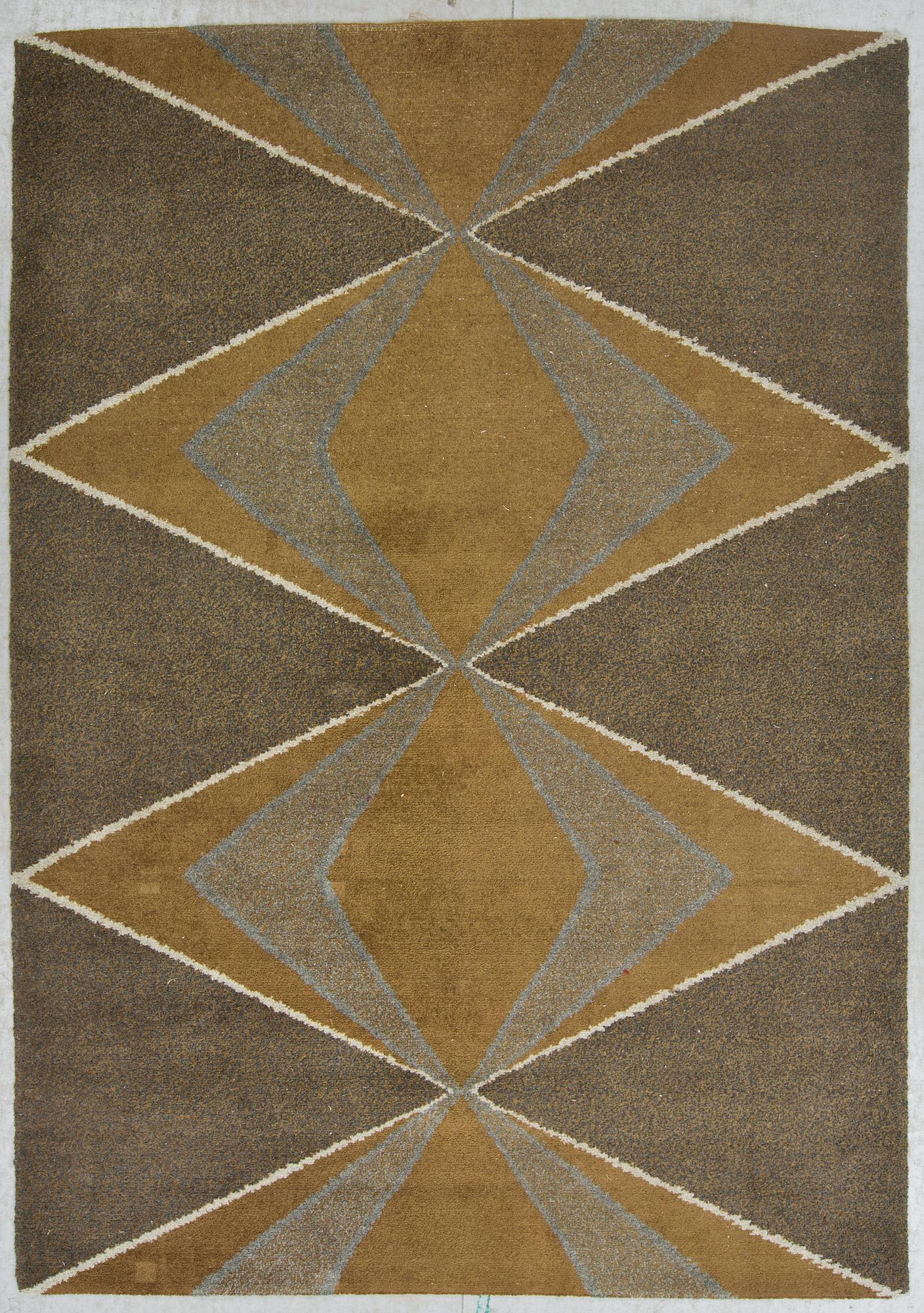 MATTA, flossa, Tabergs Yllefabriks AB. Ca 239 X 168 cm.