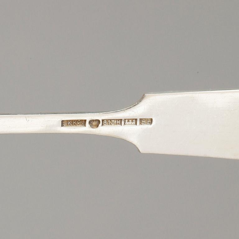 PARTI SILVER, 44 delar. Totalvikt ca 1270g.
