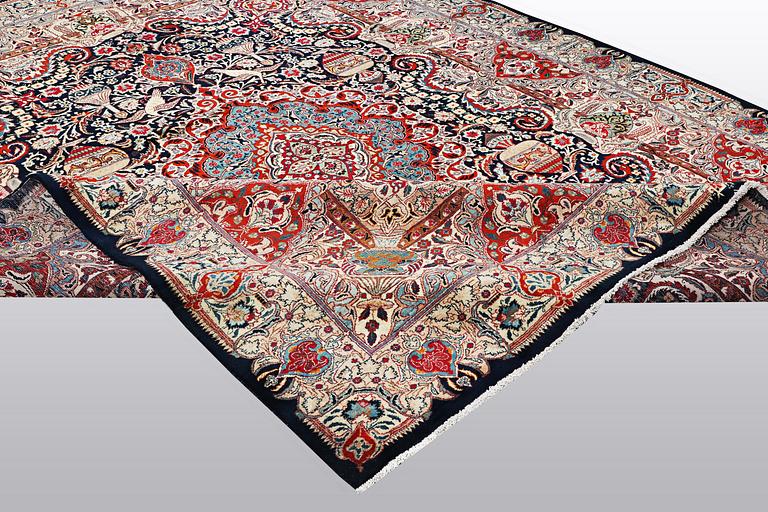 A carpet, Kashmar, ca 395 x 298 cm.