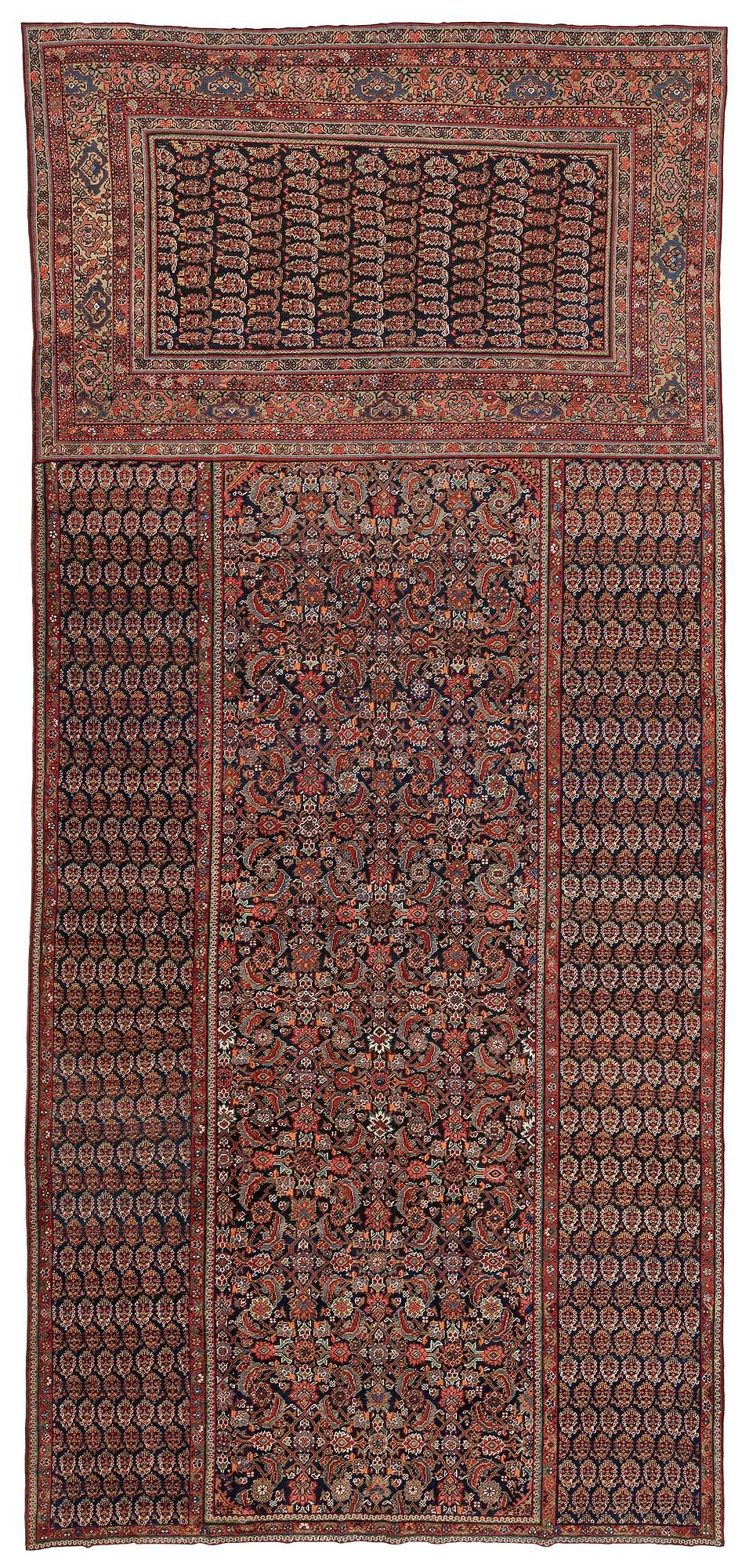 A Mahal 'Triclinium' carpet, West Persia, c. 548 x 253 cm.