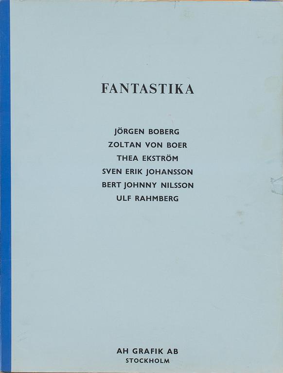 MAPP, 6 grafiska blad, "Fantastika", AH Grafik Ab, Stockholm. Signerade och numrerade 122/275.