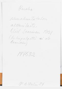 Eliel Saarinen, Skiss till Husaltare.