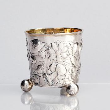 A Swedish silver beaker, mark of Petter Britt, Kalmar (active 1701-1758 (1779)).