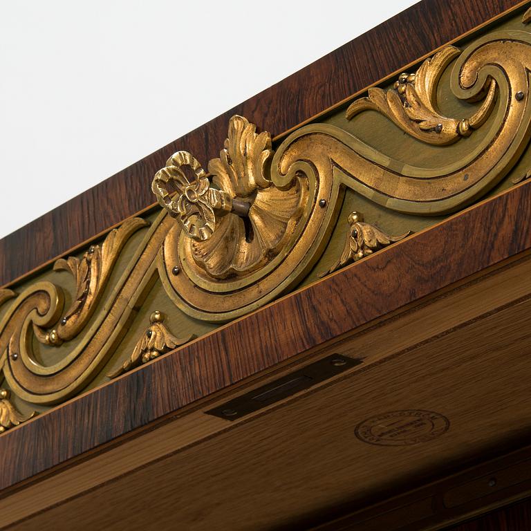 A Swedish Louis XVI-style chest of drawers, signed Arthur Karlström, Lysekil, Sweden, dated 1946.