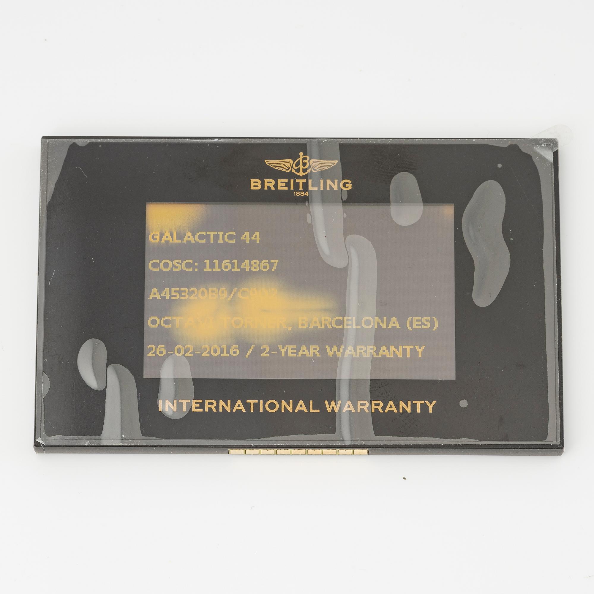 Breitling, Galactic 44, Chronometre, armbandsur, 44 mm.