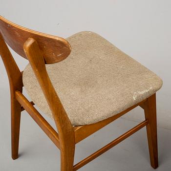 STOLAR, 4 stycken, Danmark, 1900-talets mitt.